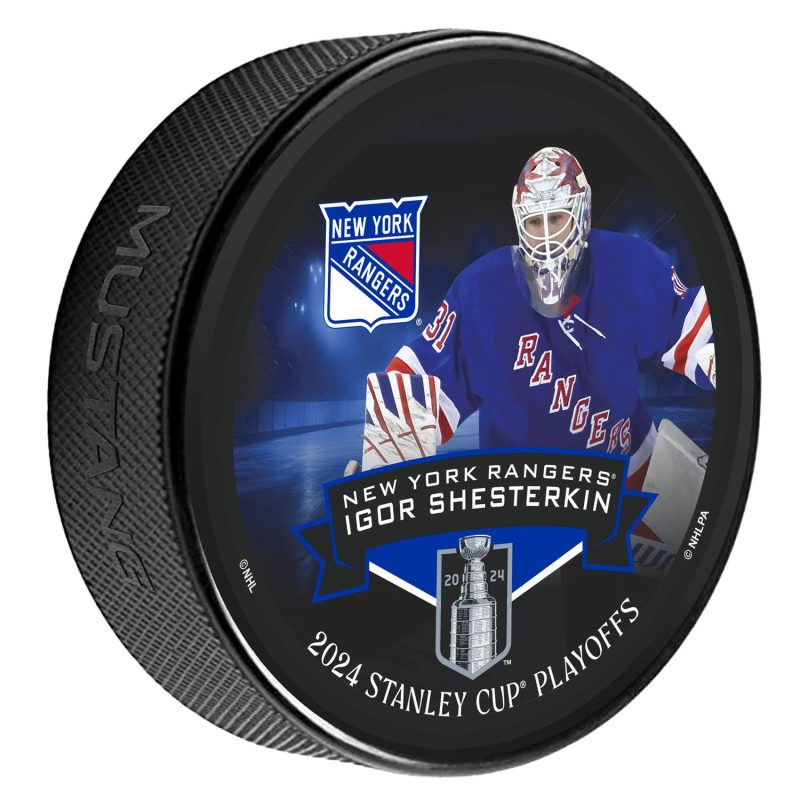 NHLPA PUCK SC24 NYR IS P 1