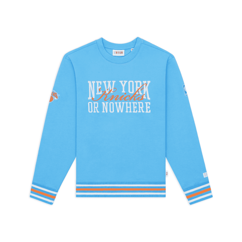 NYON New York Or Nowhere Crossover Crewneck Blue Front 1