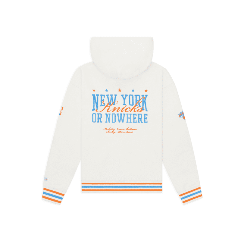 NYON New York Or Nowhere Crossover Zip Up Hoodie Cream Back 1