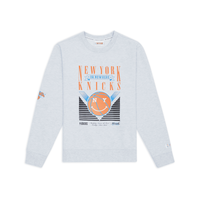 NYON New York Or Nowhere Fadeaway Crewneck White Heather Front Transparent 1