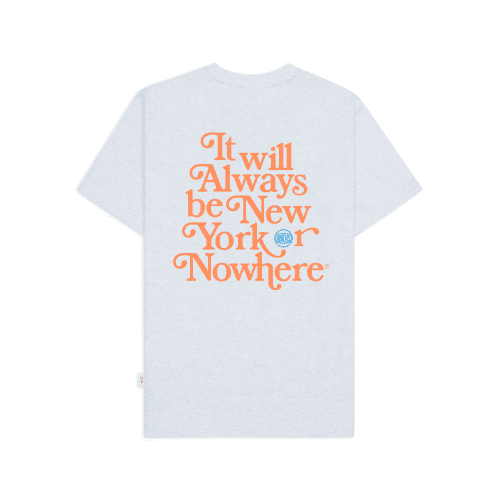 NYON New York Or Nowhere Knicks Motto Tee White Heather Back 1