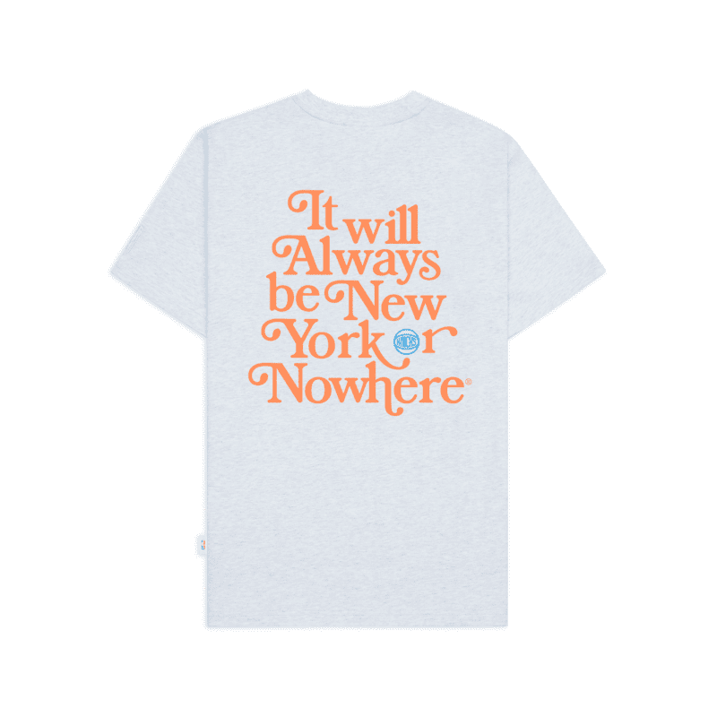 NYON New York Or Nowhere Knicks Motto Tee White Heather Back 1