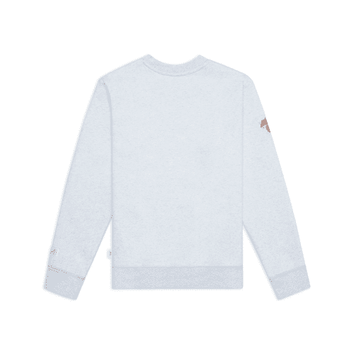 NYON New York Or Nowhere Knicks Signature Embroidered Crewneck White Heather Back 1