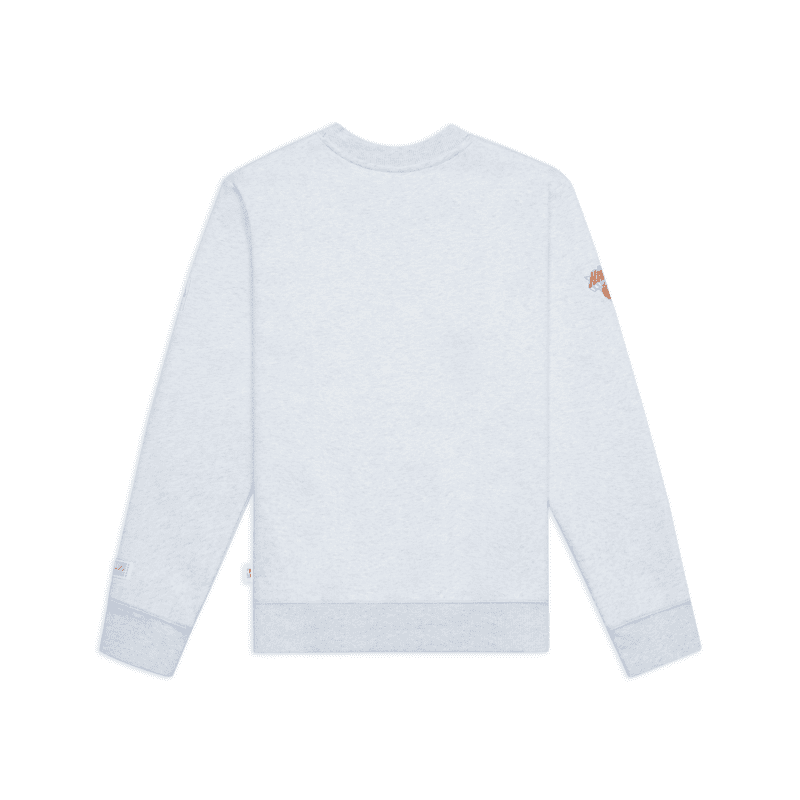 NYON New York Or Nowhere Knicks Signature Embroidered Crewneck White Heather Back 1