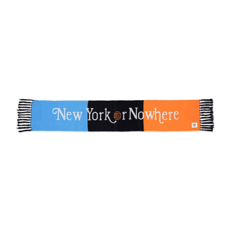 NYON New York Or Nowhere Knicks Signature Knit Scarf Multi Transparent 2 1