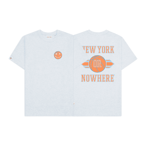 NYON New York Or Nowhere Knicks Swish Tee White Heather Composite 1