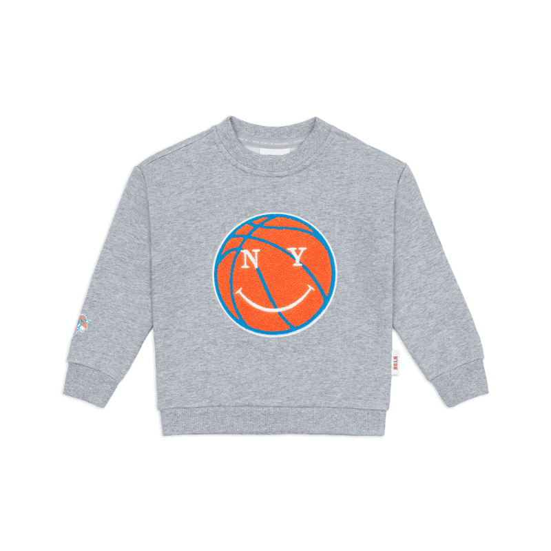 NYON New York Or Nowhere Mascot Mini Crewneck Grey Toddler Front Transparent MINUSSNAPS 1 1