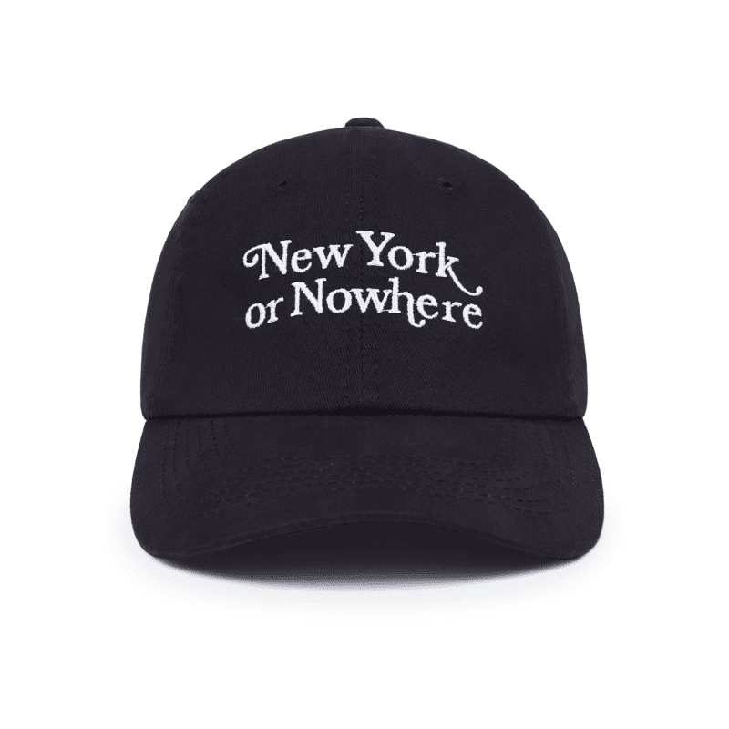 NYON New York Or Nowhere Motto Dad Hat Black Front 1 50ba1b24 6adf 4f40 98ec 8e529b8f9873