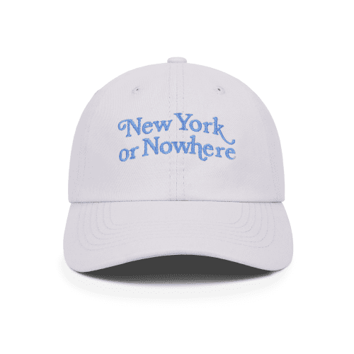 NYON New York Or Nowhere Motto Dad Hat Cream Front 1