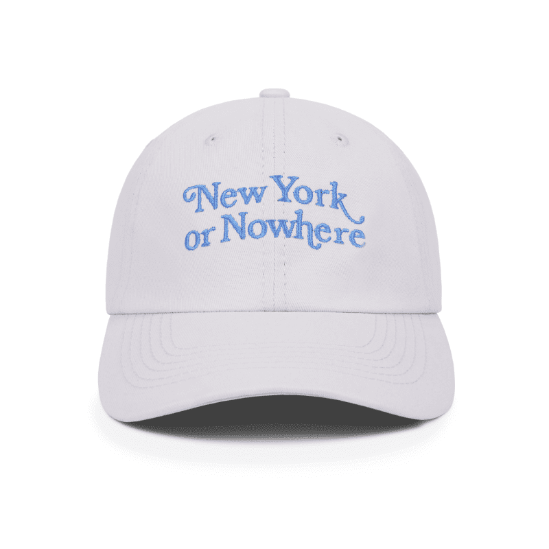 NYON New York Or Nowhere Motto Dad Hat Cream Front 1