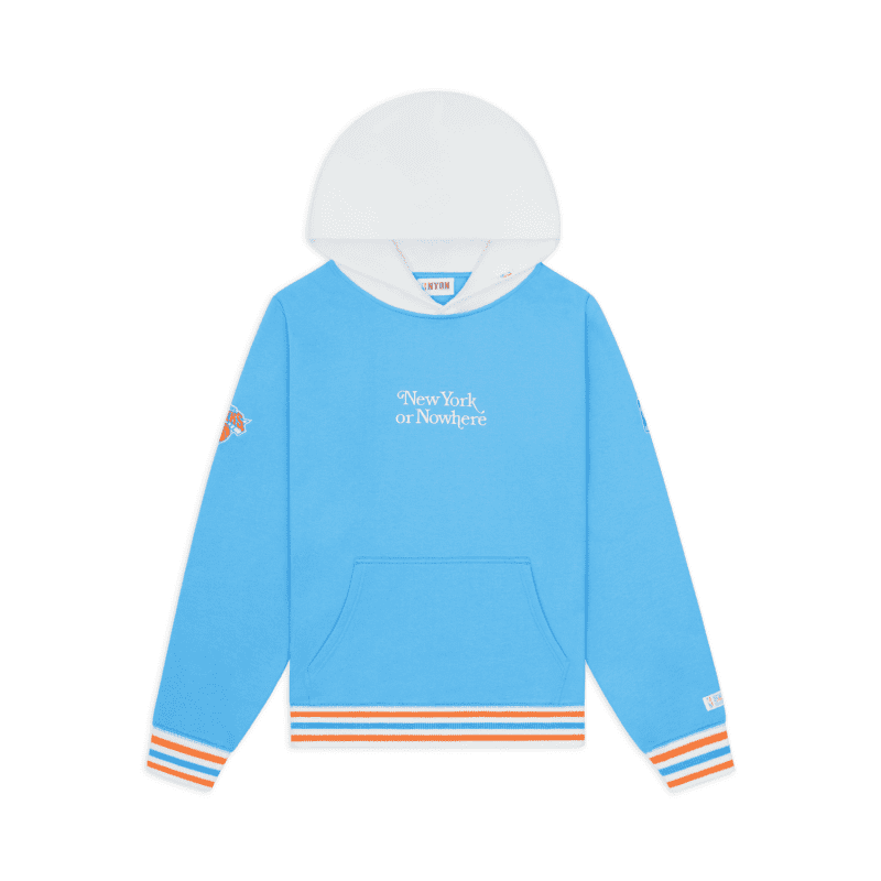 NYON New York Or Nowhere Motto Hoodie Blue Front 1