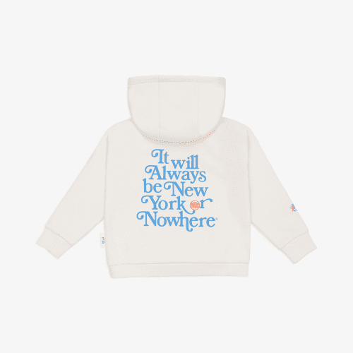 NYON New York Or Nowhere Motto Mini Hoodie Cream Toddler Back 1