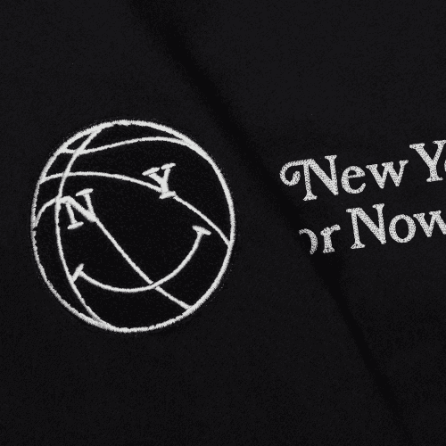 NYON New York Or Nowhere Motto Varsity Jacket Black Detail5 1