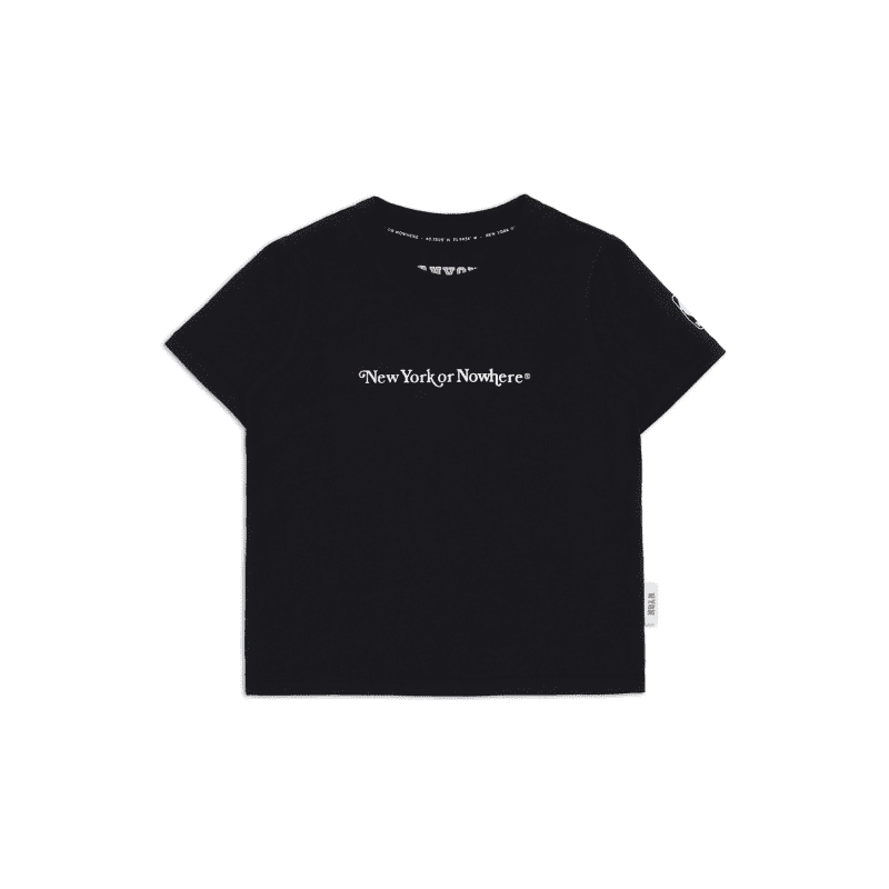 NYON New York Or Nowhere Signature Mini Tee Black Toddler Front Transparent 1