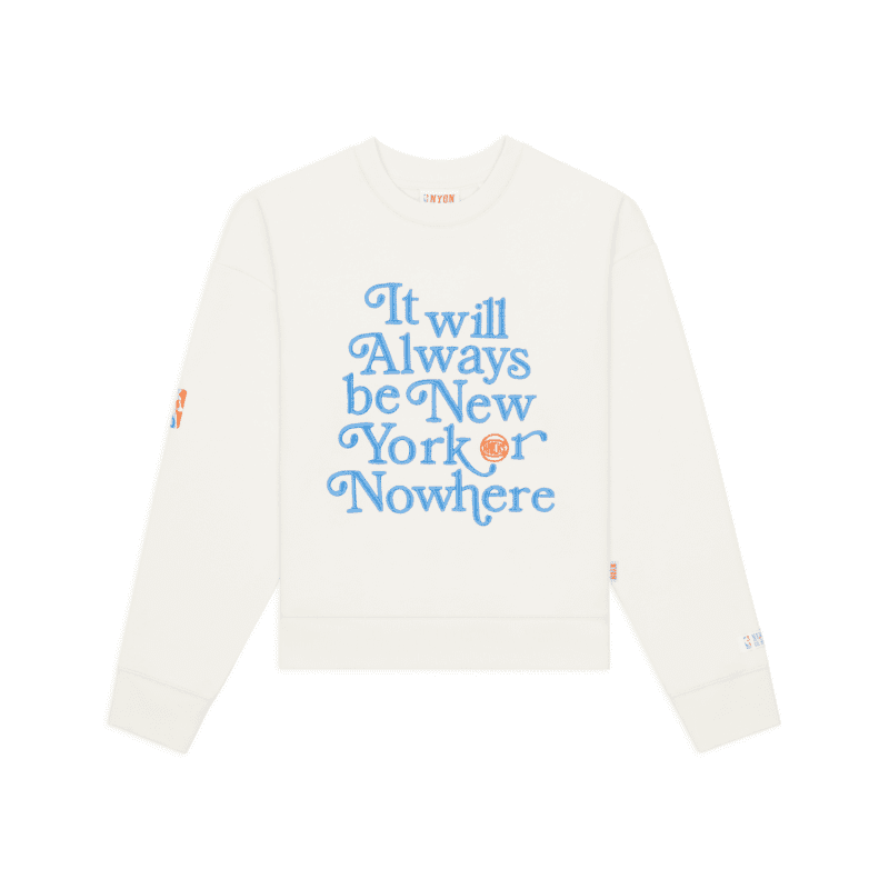 NYON New York Or Nowhere Women s Always Crewneck Cream Front 1