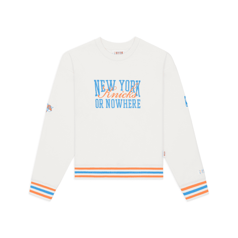 NYON New York Or Nowhere Women s Crossover Crewneck Cream Front 1